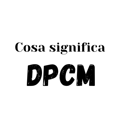 dpcm significato