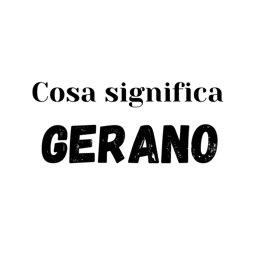 Gerano significato