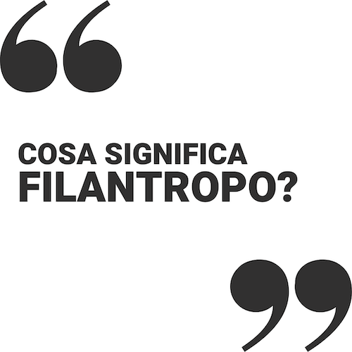 filantropo significato