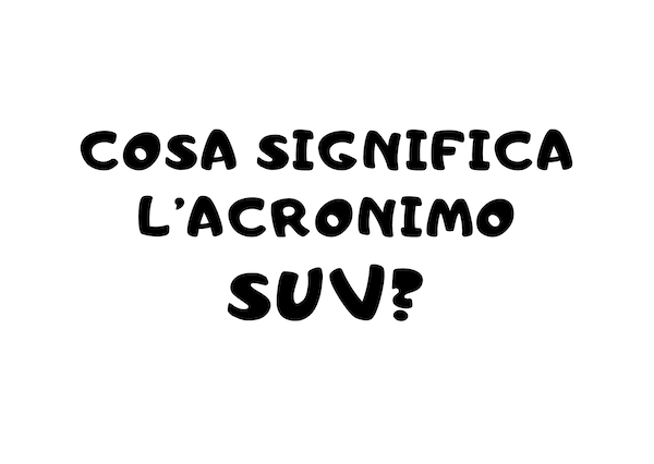 cosa significa suv