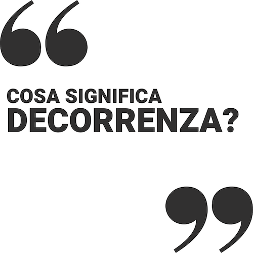 decorrenza significato