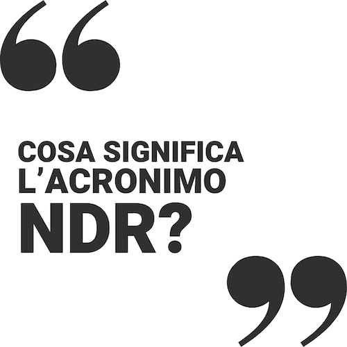 ndr significato